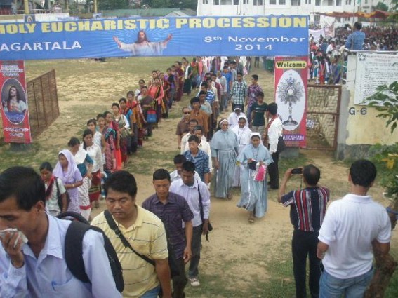 Eucharistic Procession enthrals Tripuraâ€™s Capital City